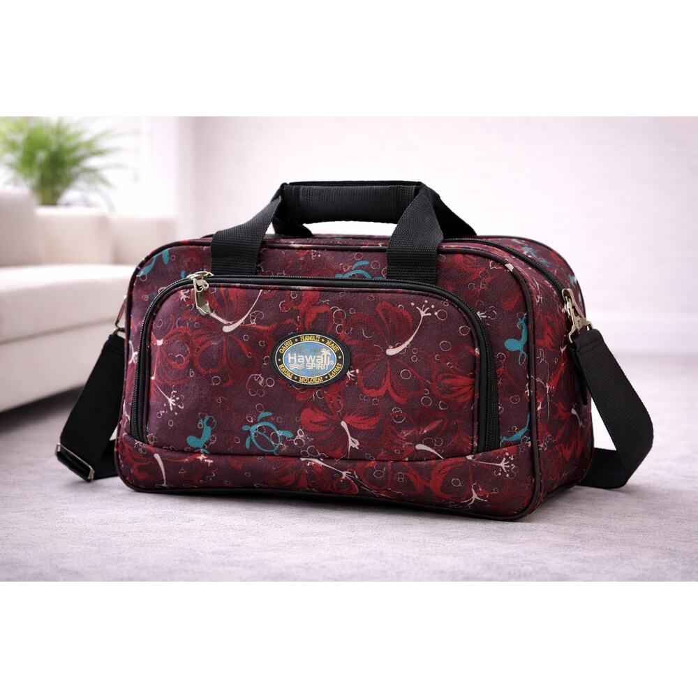 Hawaii Spirit Tropical Travel Gym Bag Floral Shoulder Carry Tote